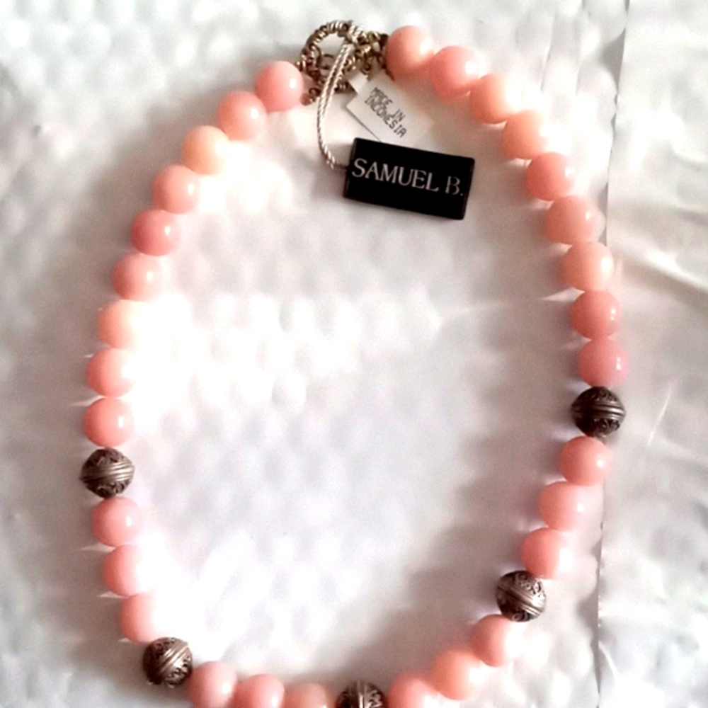 SAMUEL B. PINK BEAD NECKLACE 🌺